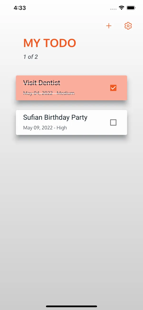 My ToDo — screenshot 5